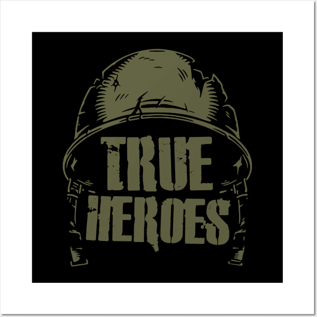 True Heroes - WW2/Vietnam Veterans Wall Art by Distant War